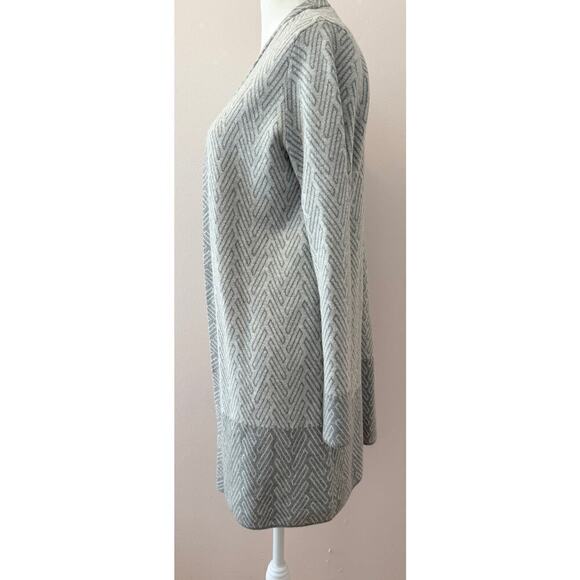 J. McLaughlin Open Cardigan Sweater Duster Chevron Print Size S - Picture 2 of 5